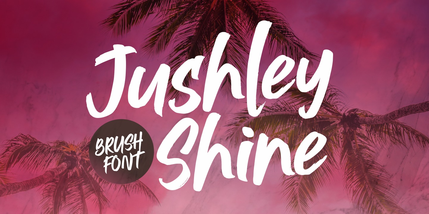Пример шрифта Jushley Shine #1